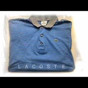 Lacoste long sleeve striped shirt polo XL, 7